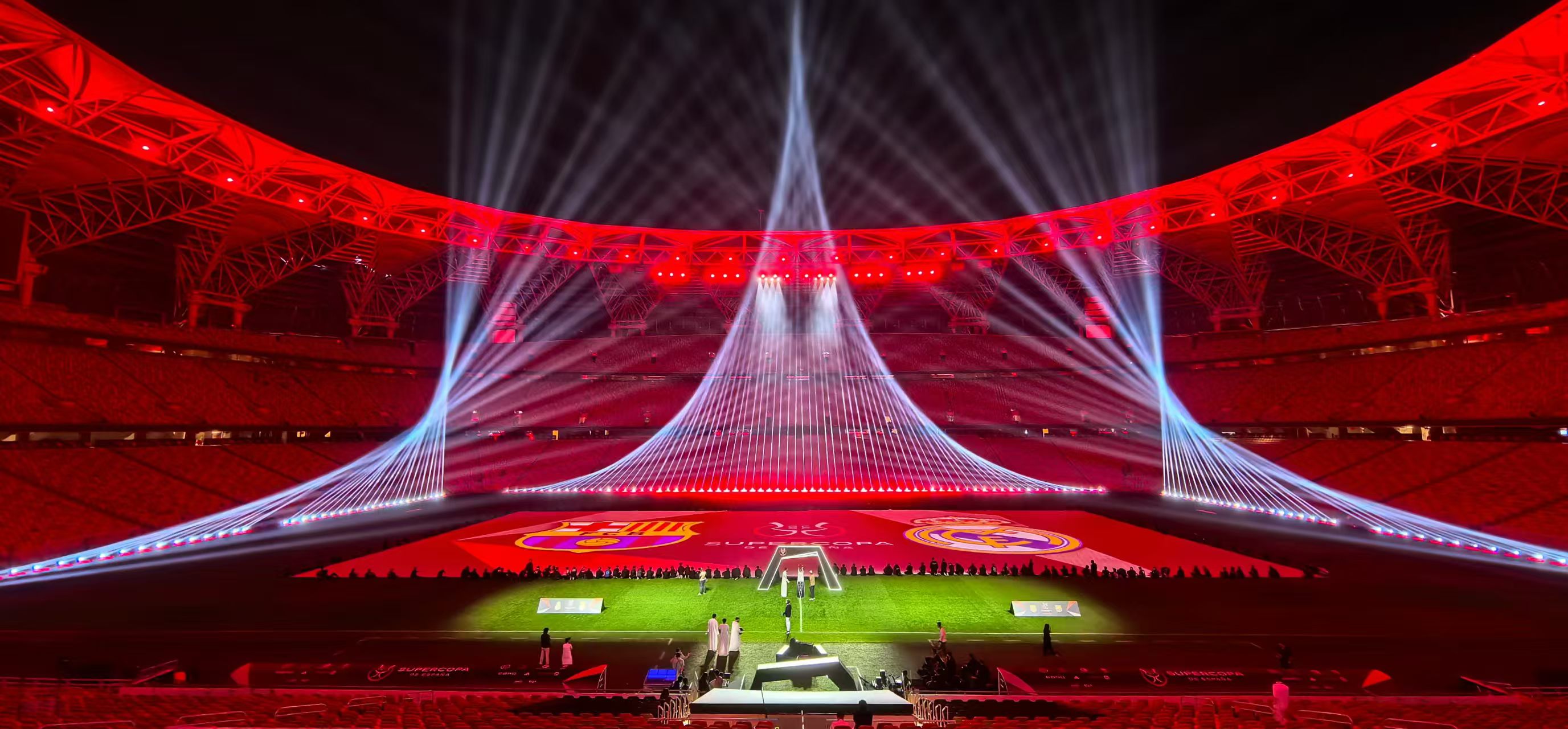 西班牙超级杯总决赛开场MAPPING SHOW